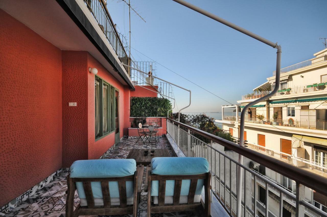 شقة F & B Collection - Seaview Mini Penthouse سالونيك المظهر الخارجي الصورة
